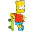 Bart Simpson 02 Skate Icon 64x64 png
